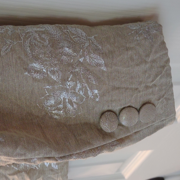 Vintage Serena Kay Paris cream & silver wrinkle style jacket/blazer EU 40/US 10! - Picture 5 of 6